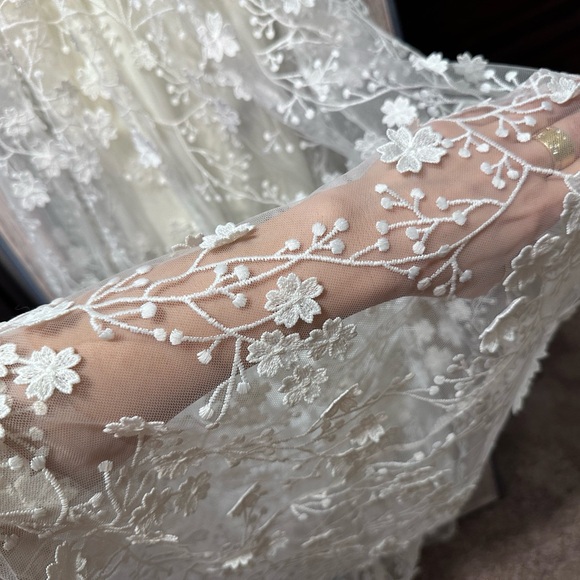 Altar'd State Evangeline floral maxi dress ivory size XS - Picture 16 of 16